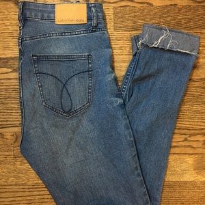 Calvin Klein High Rise Ankle Skinny Jeans